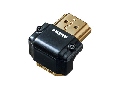 HDMIケーブルをすっきり配線できるL型アダプタ、変換アダプタ、中継アダプタなど5種を発売