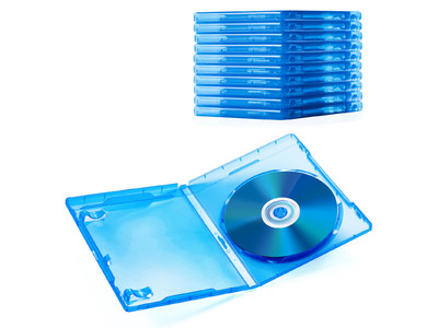一般的な市販のケースと同じ厚さ12.5mmの1枚収納ブルーレイディスクケースを発売