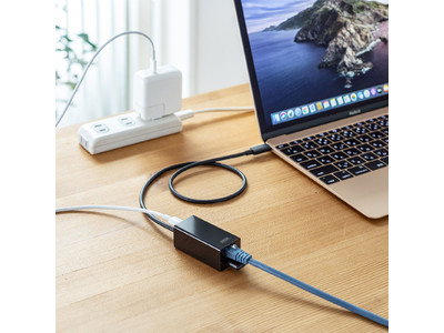 USB Type-Cポートに接続できるType-Cハブ付きLAN/HDMI変換アダプタを発売