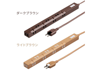 ACアダプタを接続しやすく、3Pプラグをそのまま差せる電源タップを発売