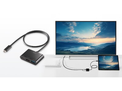 Type-CポートをHDMI(4K/60Hz)に変換し映像出力ができる変換アダプタを発売