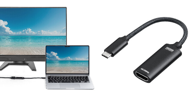 断線しにくいメッシュケーブル採用！4K画質に対応したローコストなUSB C - HDMI変換アダプタを10月17日に発売