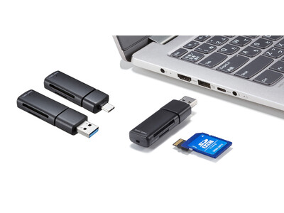 コンパクトで持ち運びに便利、USB 5Gbp対応SD/microSDカードリーダーを発売