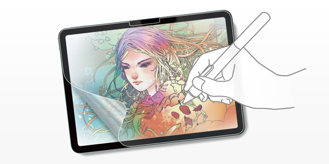 画面上で紙のように描ける、iPad Air 11インチ（M2/2024）対応、紙のような質感フィルムを発売