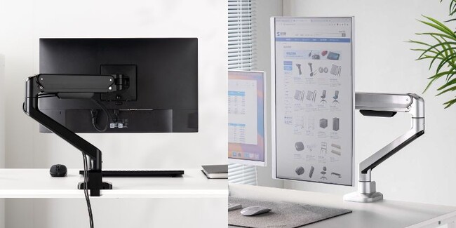 片手でラクラク調整、メカニカルスプリング式モニターアームを11月11日に発売
