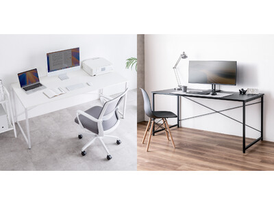 自宅もオフィスも快適に！デスク上を広々使える160×70cm天板のシンプルワークデスクを11月20日に発売