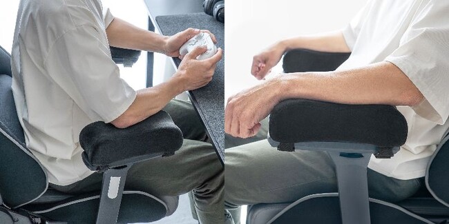 いつもの椅子が“極上チェア”に。後付けできる低反発アームレストを発売