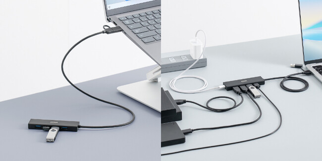 セルフ・バス両対応、USB A・Type-Cの接続方法も使い勝手で選べるUSBハブを発売