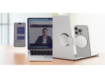 スマホを画面横に貼るだけで作業効率アップ！MagSafe対応スマホホルダーを発売