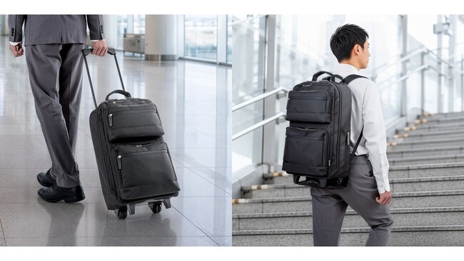 背負えて転がせる！30L大容量キャリーリュック発売