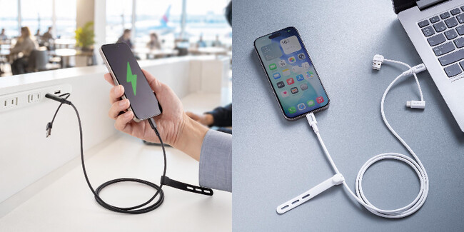 公共USBでは通信遮断、普段はデータ通信。切り替えて使えるUSB-Cケーブルを発売