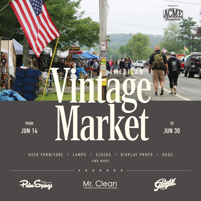 AMERICAN VINTAGE MARKET 開催のお知らせ