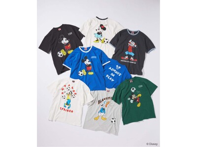 JOURNAL STANDARDより、サッカーをテーマにしたミッキーマウスたちのプリントTシャツが登場