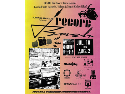 ストアイベント「JOURNAL STANDARD FURNITURE RECORD」開催のお知らせ