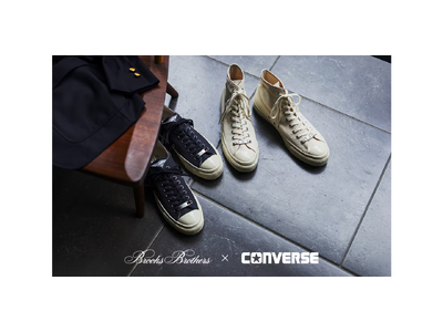 【EDIFICE/IENA】Brooks Brothers × CONVERSE 人気コラボレーション第 2 弾、ユニセックスで楽しめる限定スニーカー2 型が登場
