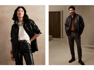 バナナ・リパブリック、上質な素材を使った秋冬トレンドのレザーアイテムが充実！