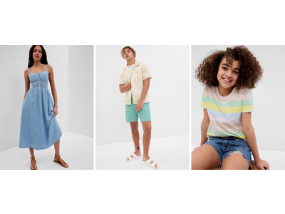 Gap、アースデイに向けて、地球環境保護に配慮したWashwell(TM)やリサイクル素材を使用したアイテムを多数展開