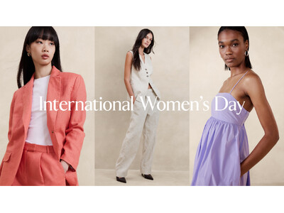 バナナ・リパブリック、国際女性デーを祝福し女性をエンパワーするスーツやカラーアイテムを紹介
