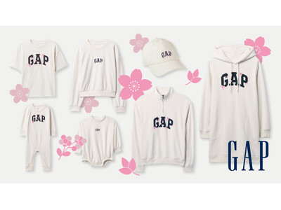 Gap、スウェットやTシャツなどのロゴアイテムが春を象徴する桜モチーフでデザインされた日本限定のSAKURAコレクションを1月21日(月)より発売