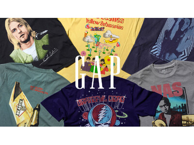 Gap、世界的なレジェンドアーティストとの「Vintage Music Tees」を7月1日に発売