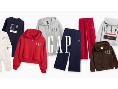 Gap、90年代のアーカイブロゴから着想を得たスウェットコレクションを発売