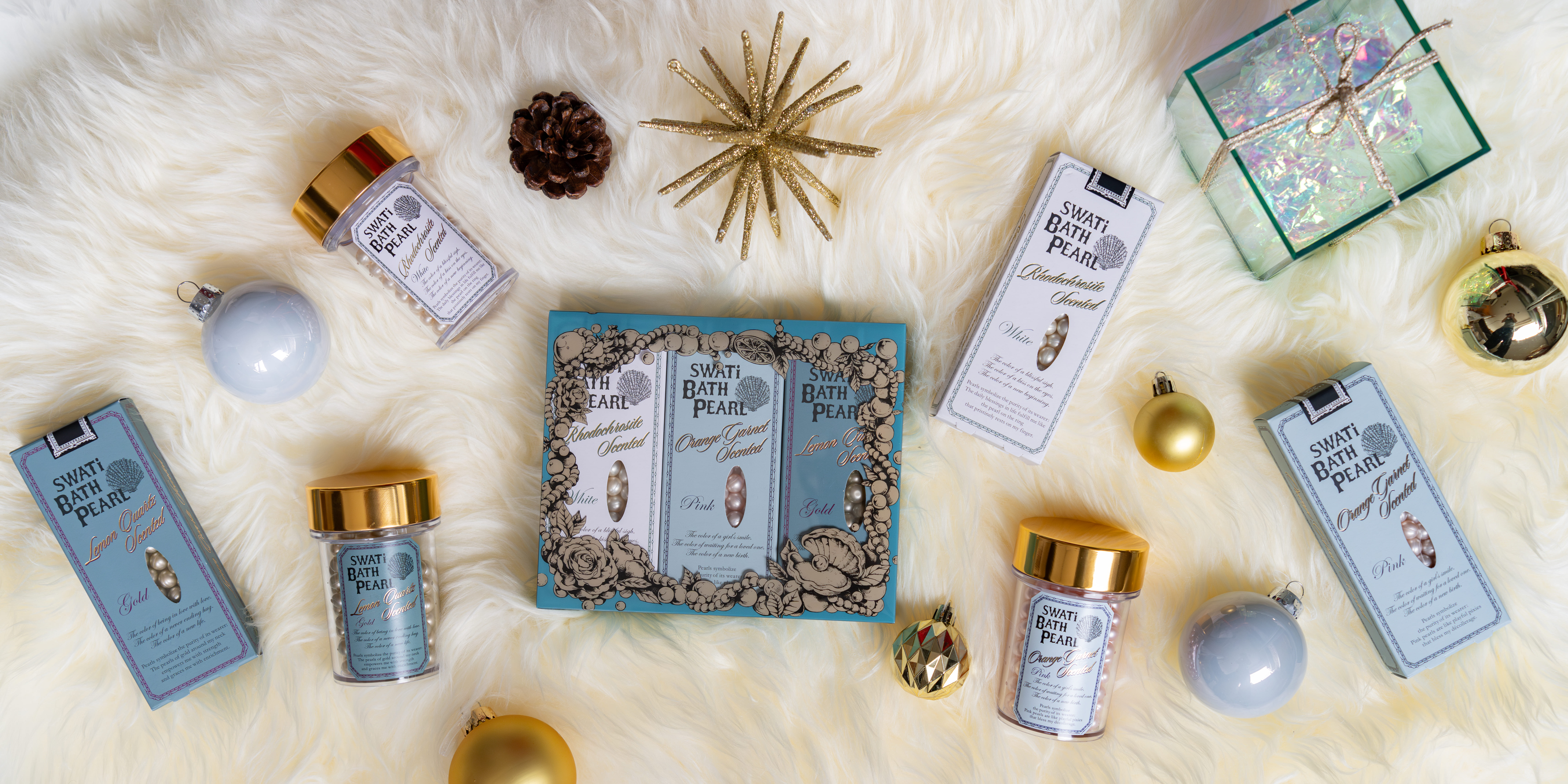まるで本物…(ハート)?パールが浮かぶバスタイム。2024年ホリデーシーズンに大切な人へ贈りたい「SWATi BATH PEARL」は限定カラーが仲間入りで4色展開！