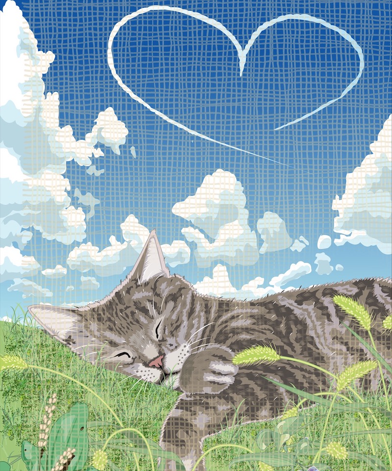 脳梗塞で利き手の自由を失った画家が描く「勝間としをの幸せ猫展」を東京と埼玉で開催