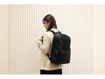 浮かせるハンモックポケットで鞄の中のサンドイッチをつぶさない！さまざまなビジネスシーンでマルチに活躍するリュックを企画