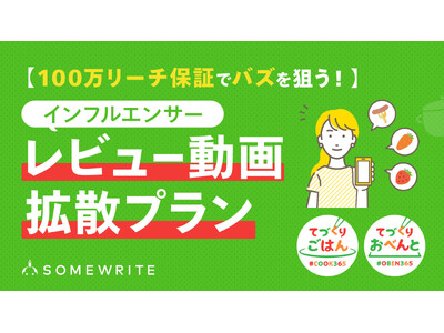サムライト、「【100万リーチ保証でバズを狙う！】料理系インフルエンサーレビュー動画拡散プラン」を提供開始