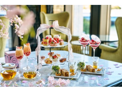 【ヒルトン横浜】春の装いに模様替え「苺のアフタヌーンティー ～ハーモニー第二楽章～」がスタート。