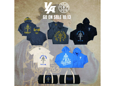 ロサンゼルス発「YoungLA」とGOLD'S GYMのコラボレーションが日本初展開　数量限定全6商品を10月13日より発売