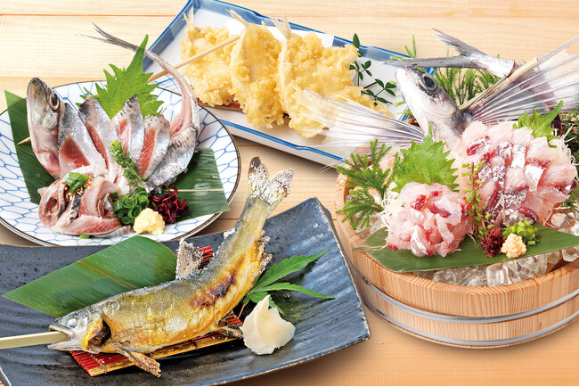 【鮮度ド直球で梅雨空ふき飛ばせ！】トビウオやアユ、イワシなど全９品『大庄水産』23店で６月限定メニュー