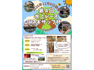 大阪の川で水上運動会！？イカダのようなボートに乗って水上レース「スギサップ杯」第４回を開催！