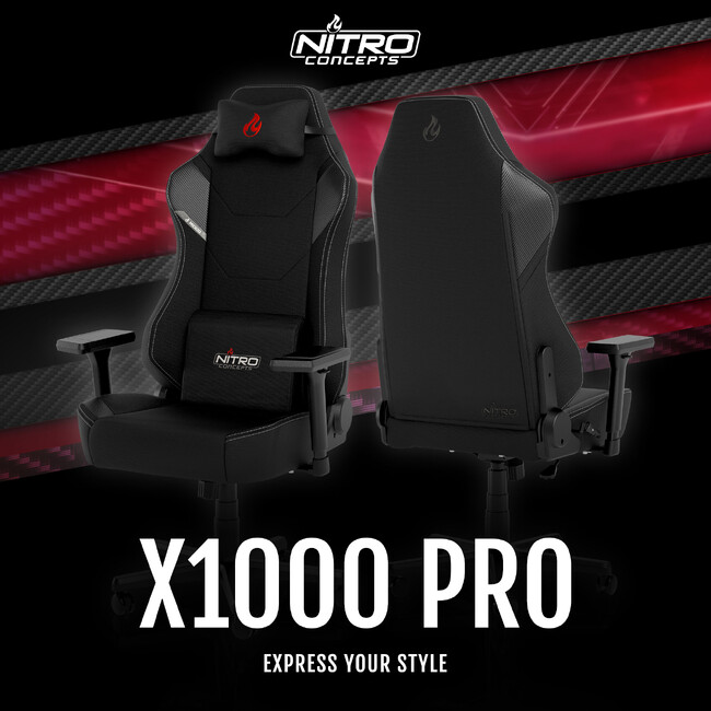 Nitro Conceptsゲーミングチェア「X1000 PRO」を4月24日発売