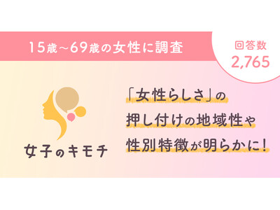 「女性らしさ」の押し付けの地域性や性別特徴が明らかに ！