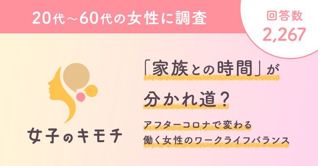 「家族との時間」が分かれ道？アフターコロナで変わる働く女性のワークライフバランス