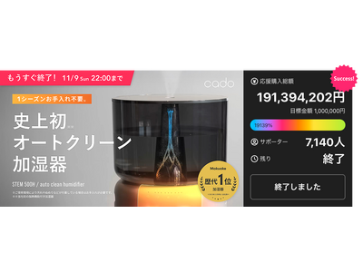 Makuake�����w�����z1��9,000���~���I�I�[�g�N���[��������uSTEM 500H�i�X�e�� 500�G�C�`�j�v2025�N11��28���i���j����ʔ����J�n�B