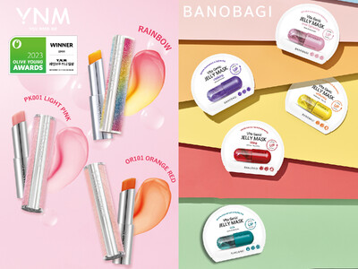 韓国スキンケアブランド「BANOBAGI」のマスクパックと「YNM」のリップバームが全国のミニストップで発売中！