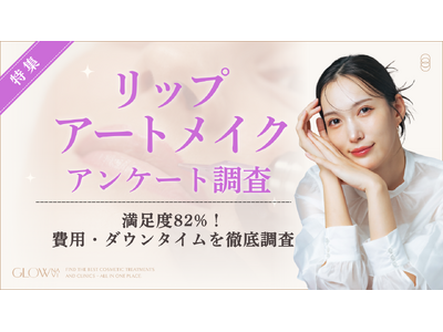 【グロウナビ】【調査レポート】リップアートメイク経験者の満足度は82%｜費用・ダウンタイムの期間も調査