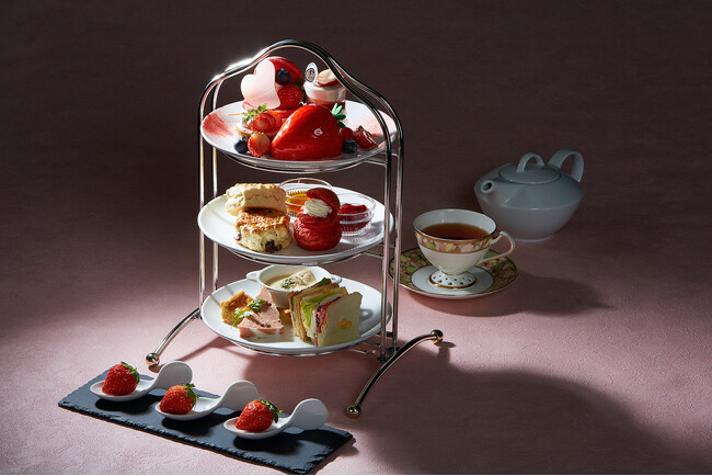 【水戸プラザホテル】大人気ストロベリーアフタヌーンティーセットの第二弾！県産苺の食べ比べが付いた贅沢なラインナップ
