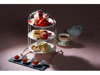 【水戸プラザホテル】大人気ストロベリーアフタヌーンティーセットの第二弾！県産苺の食べ比べが付いた贅沢なラインナップ