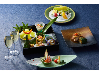 【水戸プラザホテル】夕暮れのアトリウムガーデンで寛ぐ、5月限定メニューの和イブニングハイティー