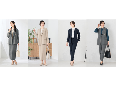 長引く残暑対策に！夏仕様の涼しい素材で秋まで長く着られる！MeWORK(R)の『神ラクセットアップ』から新作登場！