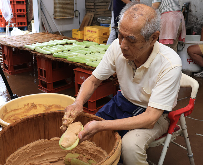 高槻市特産「服部越瓜（しろうり）」の漬け込み作業が最盛期