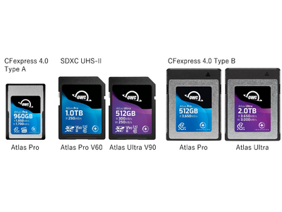 OWC Atlasメモリーカード19製品の価格改定を実施
