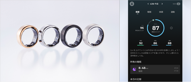 ドコモ、健康管理用スマートリング「SOXAI RING」の新モデル「SOXAI RING 1.1」の取扱いを開始