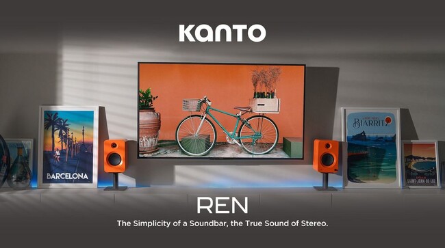 Kanto Audio “REN” HDMI ARC対応で“サウンドバー以上、ホームシアター未満”の新感覚アクティブスピーカー登場