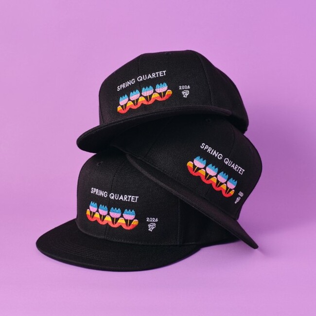 春を、かぶる。「春の四重奏」の風景を刺繍で纏うオリジナルキャップが新登場。