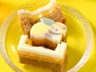 《ゼリー×バウムの新感覚スイーツ》冷やしておいしい「パンダのゼリーバウム（レモン＆紅茶）」、カタヌキヤ エキュートエディション渋谷店にて7月4日より先行発売！