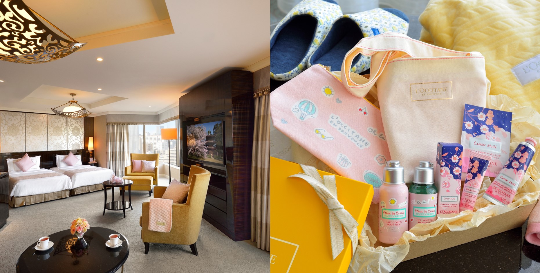 桜を五感で楽しむ人気プランが再登場！L’OCCITANE×ホテル椿山荘東京　期間限定コラボレーション。チェリーブロッサムルームを満喫するステイプランやトリートメントを提供開始